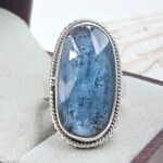 Teal Kyanite Size US 6 925 Sterling Silver Ring (RS49-84)