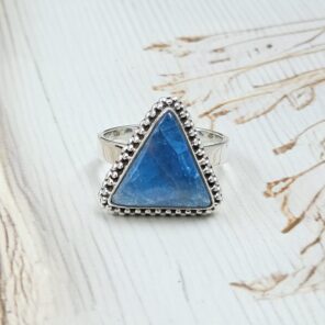 Apatite Size US 10 925 Sterling Silver Ring (RS15-357)