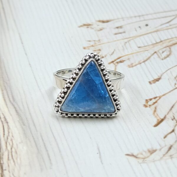 Apatite Size US 10 925 Sterling Silver Ring (RS15-357)