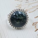 Apatite Size US 9 925 Sterling Silver Ring (RS15-342)