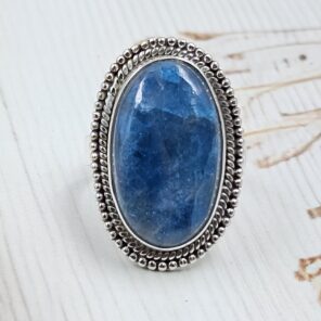 Apatite Size US 9 925 Sterling Silver Ring (RS15-349)