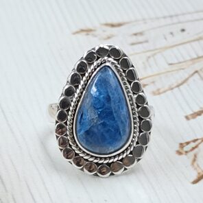 Apatite Size US 8 925 Sterling Silver Ring (RS15-312)
