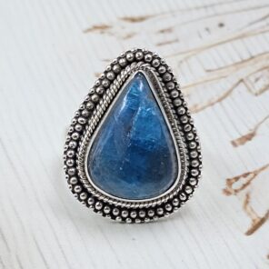 Apatite Size US 9 925 Sterling Silver Ring (RS15-354)