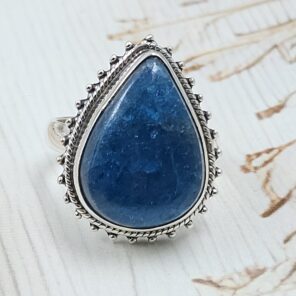 Apatite Size US 10 925 Sterling Silver Ring (RS15-361)