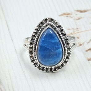 Apatite Size US 9 925 Sterling Silver Ring (RS15-351)