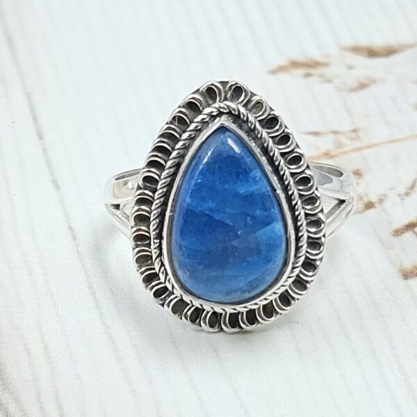 Apatite Size US 9 925 Sterling Silver Ring (RS15-351)