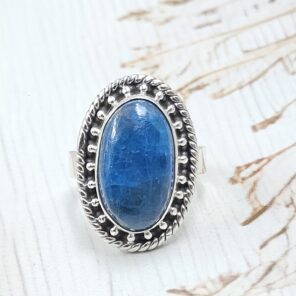 Apatite Size US 6 925 Sterling Silver Ring (RS15-277)
