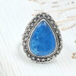 Apatite Size US 7 925 Sterling Silver Ring (RS15-305)