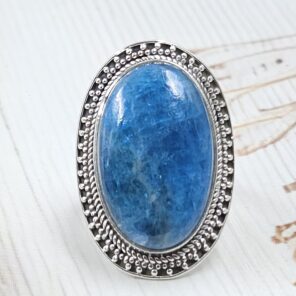 Apatite Size US 9 925 Sterling Silver Ring (RS15-335)