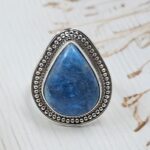 Apatite Size US 9 925 Sterling Silver Ring (RS15-352)