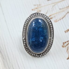 Apatite Size US 8 925 Sterling Silver Ring (RS15-332)
