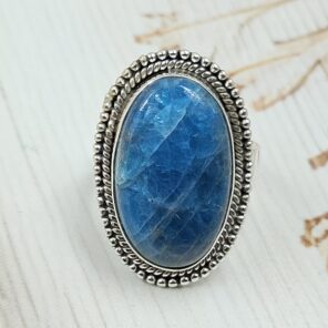 Apatite Size US 8 925 Sterling Silver Ring (RS15-323)