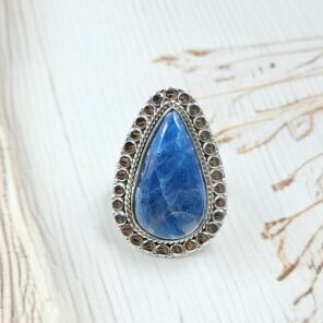 Apatite Size US 8 925 Sterling Silver Ring (RS15-324)