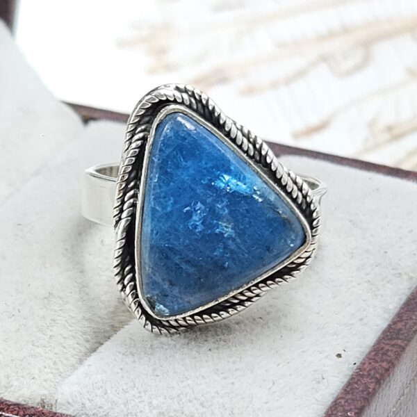 Apatite Size US 9 925 Sterling Silver Ring (RS15-344)