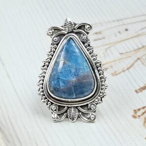 Apatite Size US 6 925 Sterling Silver Ring (RS15-273)