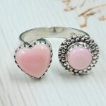 Pink Queen Conch 0.5" 925 Sterling Silver Ring (REXT23-38)