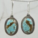Mine 8 Turquoise 925 Sterling Silver Earring (REXT116-66)