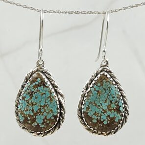 Mine 8 Turquoise 925 Sterling Silver Earring (REXT116-59)