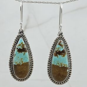 Mine 8 Turquoise 925 Sterling Silver Earring (REXT116-76)