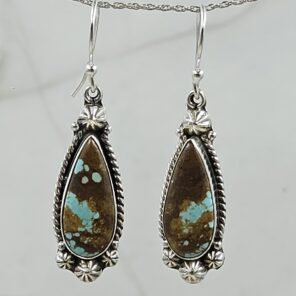 Mine 8 Turquoise 925 Sterling Silver Earring (REXT116-58)