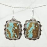 Mine 8 Turquoise 925 Sterling Silver Earring (REXT116-32)