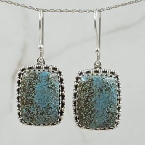 Mine 8 Turquoise 925 Sterling Silver Earring (REXT116-33)