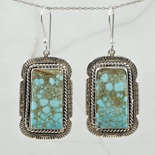 Mine 8 Turquoise 925 Sterling Silver Earring (REXT116-16)