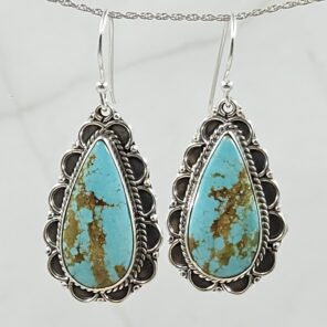 Mine 8 Turquoise 925 Sterling Silver Earring (REXT116-57)
