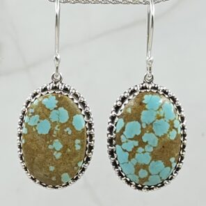 Mine 8 Turquoise 925 Sterling Silver Earring (REXT116-78)
