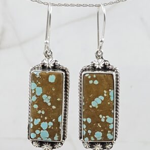 Mine 8 Turquoise 925 Sterling Silver Earring (REXT116-75)