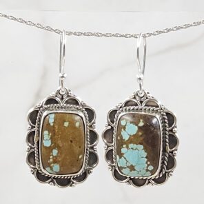 Mine 8 Turquoise 925 Sterling Silver Earring (REXT116-74)