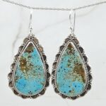 Mine 8 Turquoise 925 Sterling Silver Earring (REXT116-56)