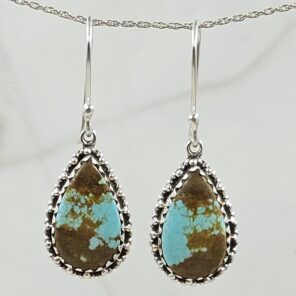 Mine 8 Turquoise 925 Sterling Silver Earring (REXT116-52)