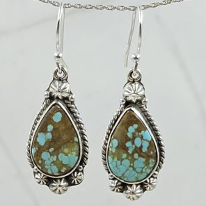 Mine 8 Turquoise 925 Sterling Silver Earring (REXT116-55)