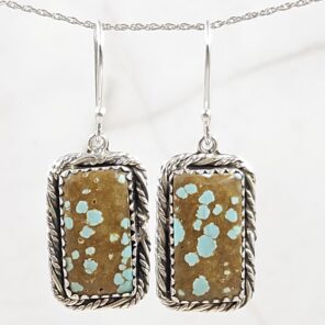 Mine 8 Turquoise 925 Sterling Silver Earring (REXT116-45)