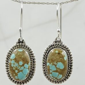 Mine 8 Turquoise 925 Sterling Silver Earring (REXT116-65)