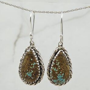 Mine 8 Turquoise 925 Sterling Silver Earring (REXT116-53)