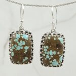 Mine 8 Turquoise 925 Sterling Silver Earring (REXT116-37)