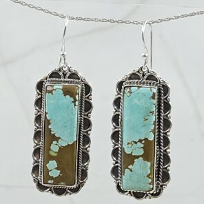 Mine 8 Turquoise 925 Sterling Silver Earring (REXT116-36)