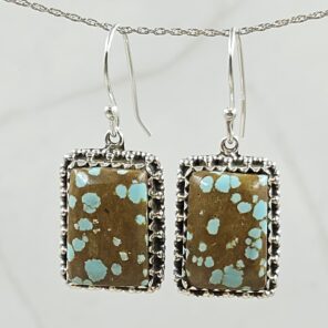 Mine 8 Turquoise 925 Sterling Silver Earring (REXT116-35)