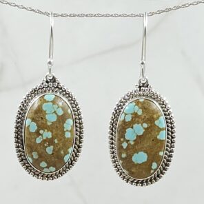 Mine 8 Turquoise 925 Sterling Silver Earring (REXT116-64)