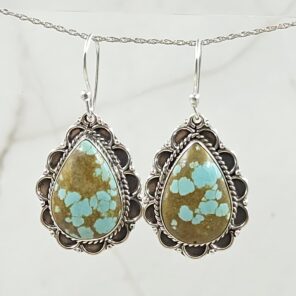 Mine 8 Turquoise 925 Sterling Silver Earring (REXT116-51)