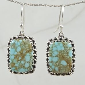 Mine 8 Turquoise 925 Sterling Silver Earring (REXT116-26)