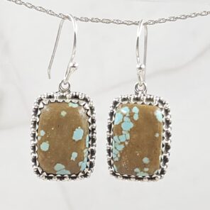 Mine 8 Turquoise 925 Sterling Silver Earring (REXT116-72)
