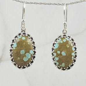 Mine 8 Turquoise 925 Sterling Silver Earring (REXT116-62)