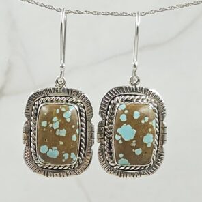 Mine 8 Turquoise 925 Sterling Silver Earring (REXT116-7)