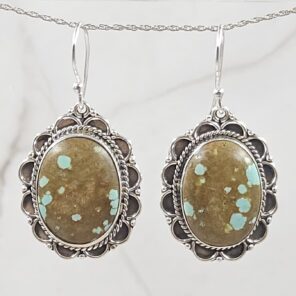 Mine 8 Turquoise 925 Sterling Silver Earring (REXT116-60)
