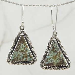 Mine 8 Turquoise 925 Sterling Silver Earring (REXT116-70)