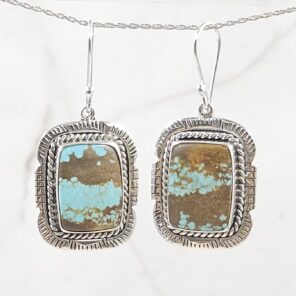 Mine 8 Turquoise 925 Sterling Silver Earring (REXT116-6)