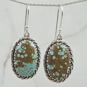 Mine 8 Turquoise 925 Sterling Silver Earring (REXT116-61)